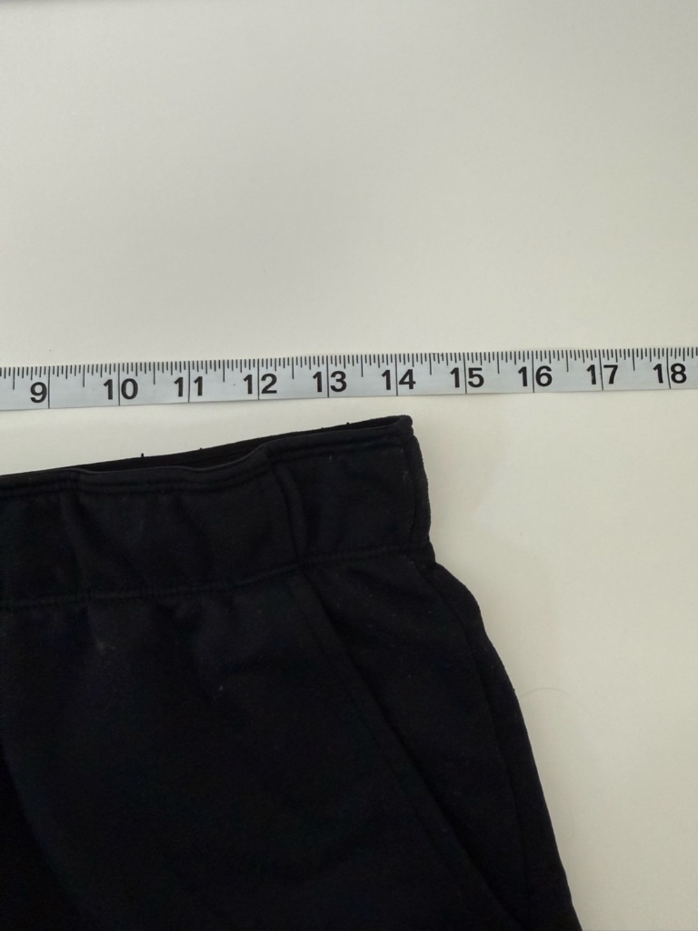 Nike Dri Fit Sweat Shorts Black Logo Waistband Mid-rise Athleisure Small Women’s - Picture 7 of 12